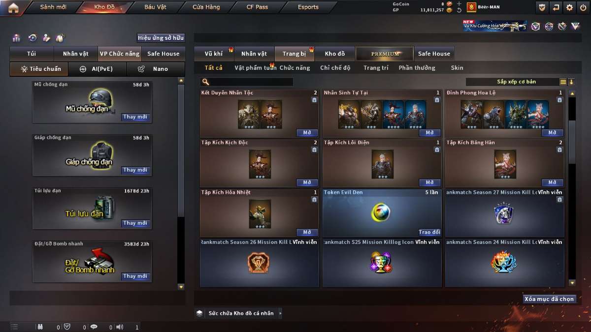shop acc cf uy tin gia re